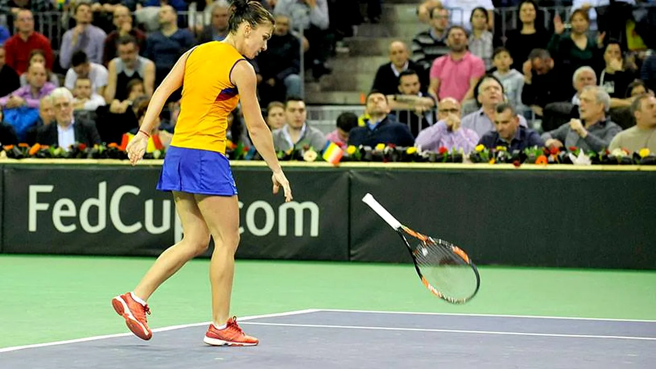 România - Germania 1-4, iar tricolorele retrogradează din Grupa Mondială! Niculescu a pierdut un meci pe care l-a avut în mână, Halep a fost demolată de Kerber