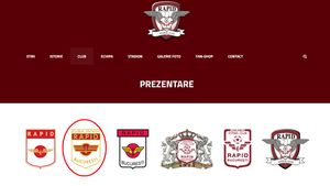 Marca istorică a CS Rapid, folosită ilegal de Academia Rapid. Vali Caciureac: "Sunt și eu surprinsă. Nu le-am dat niciun acord și nu ne-au întrebat. I-am sunat și le-am cerut s-o scoată urgent de pe site"
