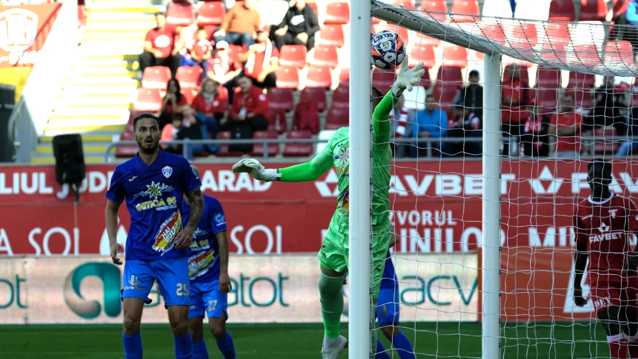 UTA Arad - Gloria Buzău 1-0, în etapa a 14-a din Superliga. Arădenii au tremurat pe final, dar au obținut o victorie care îi apropie la doar un punct de play-off