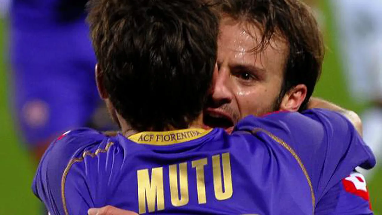 Fiorentina, cu Mutu integralist, o învinge pe Lazio!