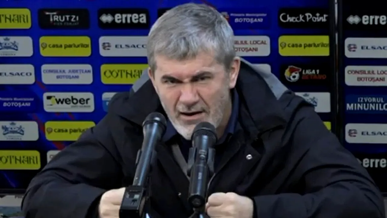 Valeriu Iftime a criticat arbitrajul de la Clinceni - FC Botoșani, în stilul caracteristic: „Centralul l-a ascultat pe sărăntocul de la tușă”