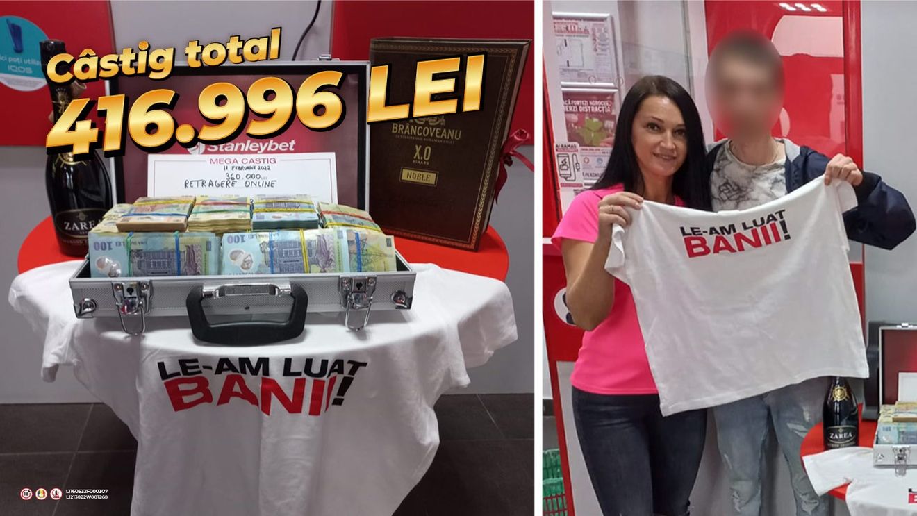 ADVERTORIAL | A luat Jackpot-ul de 416.996 lei: "Am început să plâng"