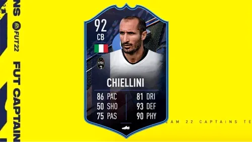 Giorgio Chiellini în FIFA 22! Cerințe SBC + recenzia completă a cardului defensiv din Ultimate Team