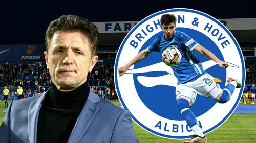 Răsturnare de situație cu transferul lui Adrian Mazilu la Brighton! Gică Popescu, anunț care bagă în ceață afacerea de milioane de euro: „Nu avem oferta pe masă”