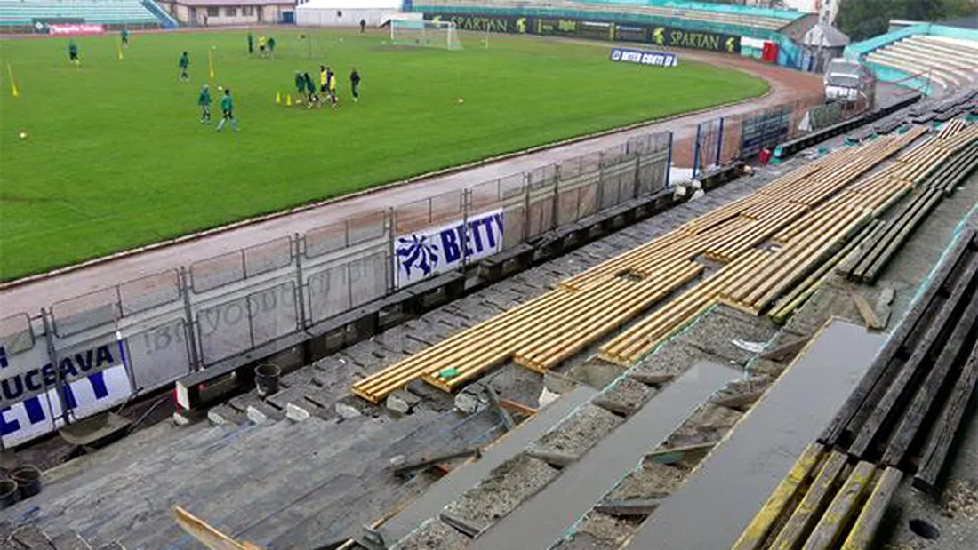 Stadionul Areni a intrat în reparații în perspectiva meciului cu Steaua.** Câți bani trebuie să dea sucevenii pentru a participa la jocul din 16-imi și ce modernizări vor observa