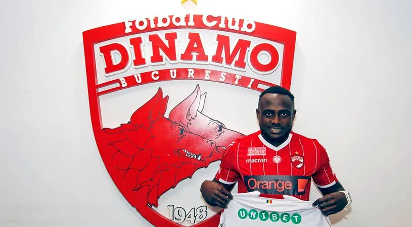 OFICIAL | 3/5. Dinamo a anunțat un nou transfer. Un nigerian cu meciuri în Ligue 1 a ajuns în 