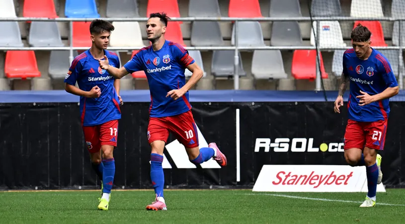 Steaua, ce revenire în inferioritate numerică! Daniel Oprița, cuvinte mari pentru Bogdan Chipirliu după meciul cu ACSM Reșița