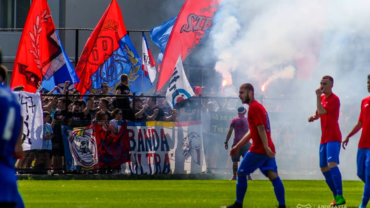 Steaua - Comprest GIM 3-0. Oamenii lui Lăcătuș continuă marșul spre promovare, împinși din spate de 700 de suporteri, în Ghencea