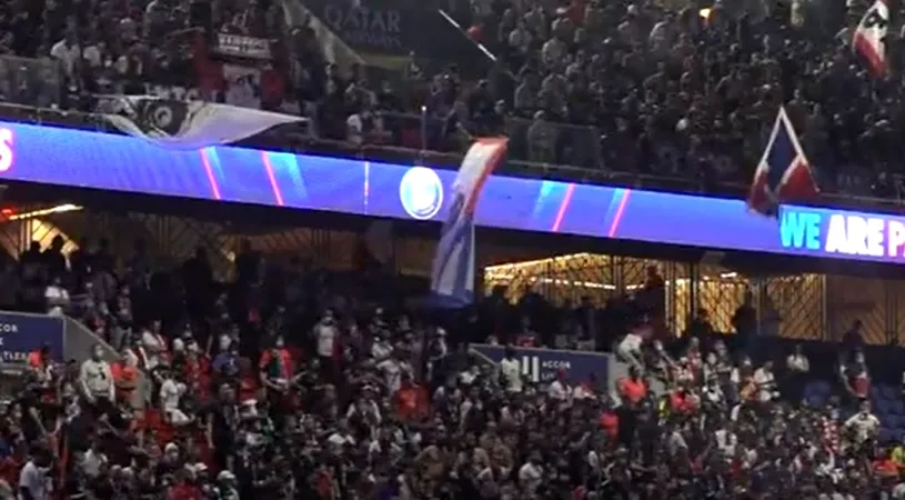 Emoții mari în Franța. Fanii lui PSG văd meciul cu Bayern Munchen pe un ecran instalat pe „Parc de Princes” | VIDEO