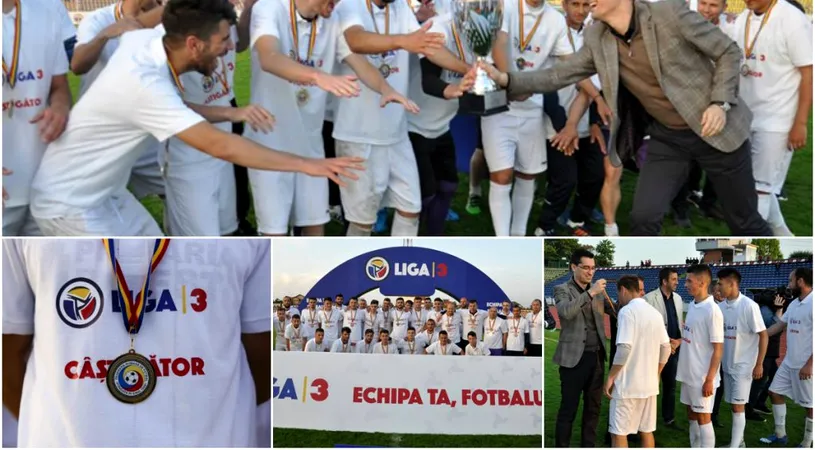 SCM Pitești, premiată de FRF pentru promovarea în Liga 2.** Nicolae Dică și jucătorii săi au primit cupa și medaliile de campioni ai Seriei a 3-a | VIDEO