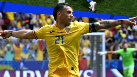 Cifrele incredibile ale şutului de aur prins de Stanciu. Gol formidabil marcat de căpitanul României, cel mai frumos de la EURO 2024 | FOTO