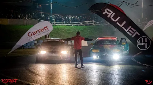 Etapă nocturnă de drift cu 28 de piloți români la start. Cine a câștigat