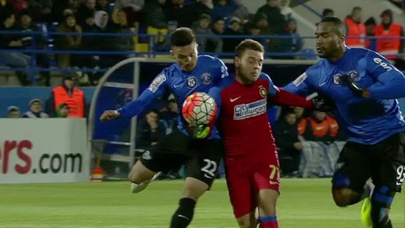 Faze controversate la Viitorul - Steaua! FOTO | Gazdele au contestat ambele goluri marcate de campioană în prima repriză
