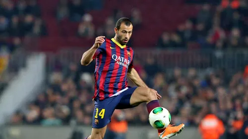 Juventus a ajuns la un acord cu Javier Mascherano