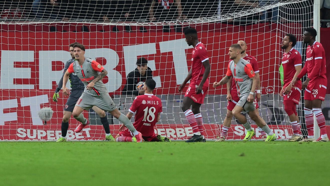 David Miculescu, gest sfidător pentru fanii lui Dinamo, după ce a marcat în derby! Jucătorul FCSB a văzut imediat cartonașul galben