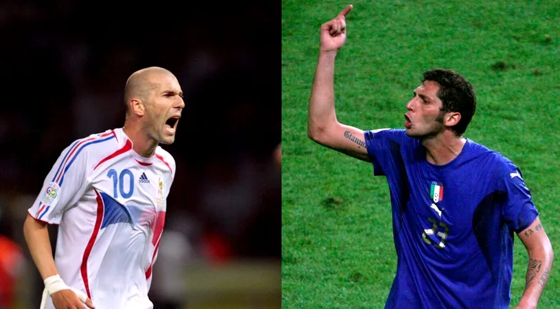 E gata de marea împăcare după 18 ani de la cel mai șocant gest din istoria fotbalului, capul lui Zinedine Zidane, dat în pieptul lui Marco Materazzi!