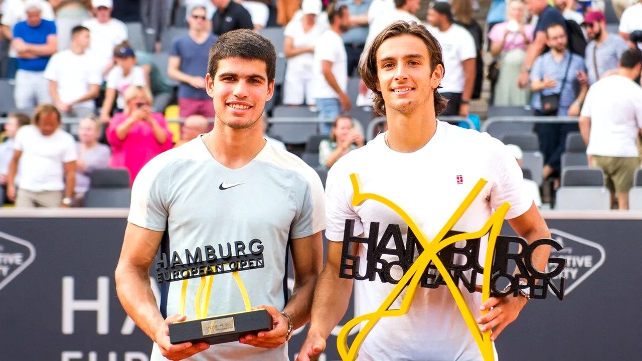 Duelul noii generații din ATP s-a lăsat cu scântei! Lorenzo Musetti, acuzat că a trișat după ce l-a învins pe Carlos Alcaraz în finală la Hamburg | VIDEO