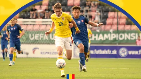 Trei din trei, înfrângeri! România U19 a pierdut și meciul cu Slovacia și părăsește EURO. Selecționata lui Văsâi, cu un primul ”11” cu șase jucători care în sezonul trecut au evoluat în Liga 2, a ratat inclusiv barajul pentru Cupa Mondială