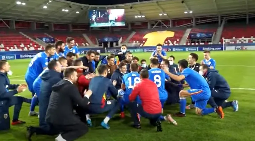 EURO 2019 reloaded! România U21 a cântat din nou Ciuleandra, după victoria cu Ungaria U21! Imaginile superbe ale bucuriei tricolorilor lui Adrian Mutu | VIDEO