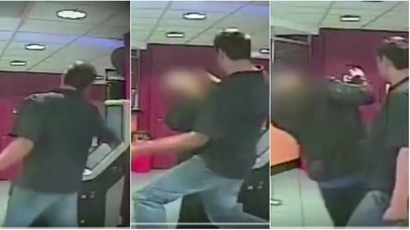 VIDEO | Imagini incredibile cu doi români într-o casă de pariuri din Anglia! Victima, mutilată pentru 30 de lei. Ce s-a întâmplat