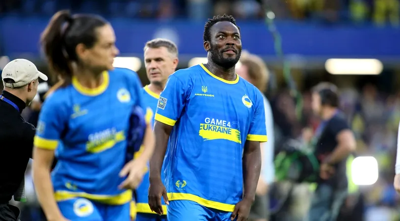 Michael Essien, surprins în Ghencea! Ce caută celebrul fotbalist ghanez, care a jucat pentru Chelsea, Real Madrid și AC Milan în complexul celor de la CSA Steaua | FOTO