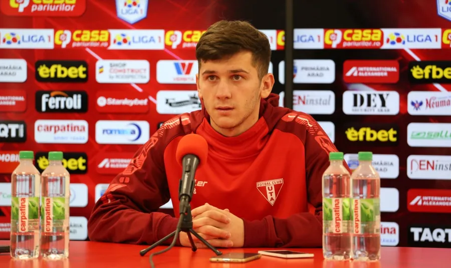 Damian Isac în conferință de presă înainte de UTA Arad - Astra Giurgiu