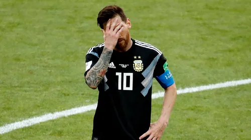 Messi, făcut praf de o legendă a Argentinei după meciul cu Islanda: „Face ce vrea la națională! Nu este Maradona și nu poate câștiga singur Cupa Mondială”