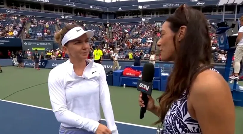 Simona Halep, prima reacție după victoria fulminantă cu Donna Vekic! Cum și-a făcut tactica în condițiile în care Patrick Mouratoglou nu o însoțește la Toronto