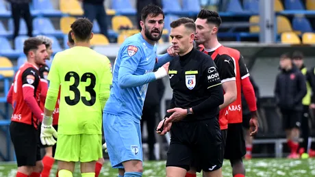Andrei Pițian, atac la adresa arbitrilor după FC Voluntari - ACSM Reșița: ”Am jucat 11 la 14. Se mirau și jucătorii adverși de penalty. E batjocoritor ce s-a întâmplat”