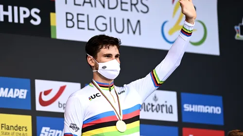 Filippo Ganna, din nou campion mondial la contratimp! Italianul a trecut cu greu de Wot Van Aert