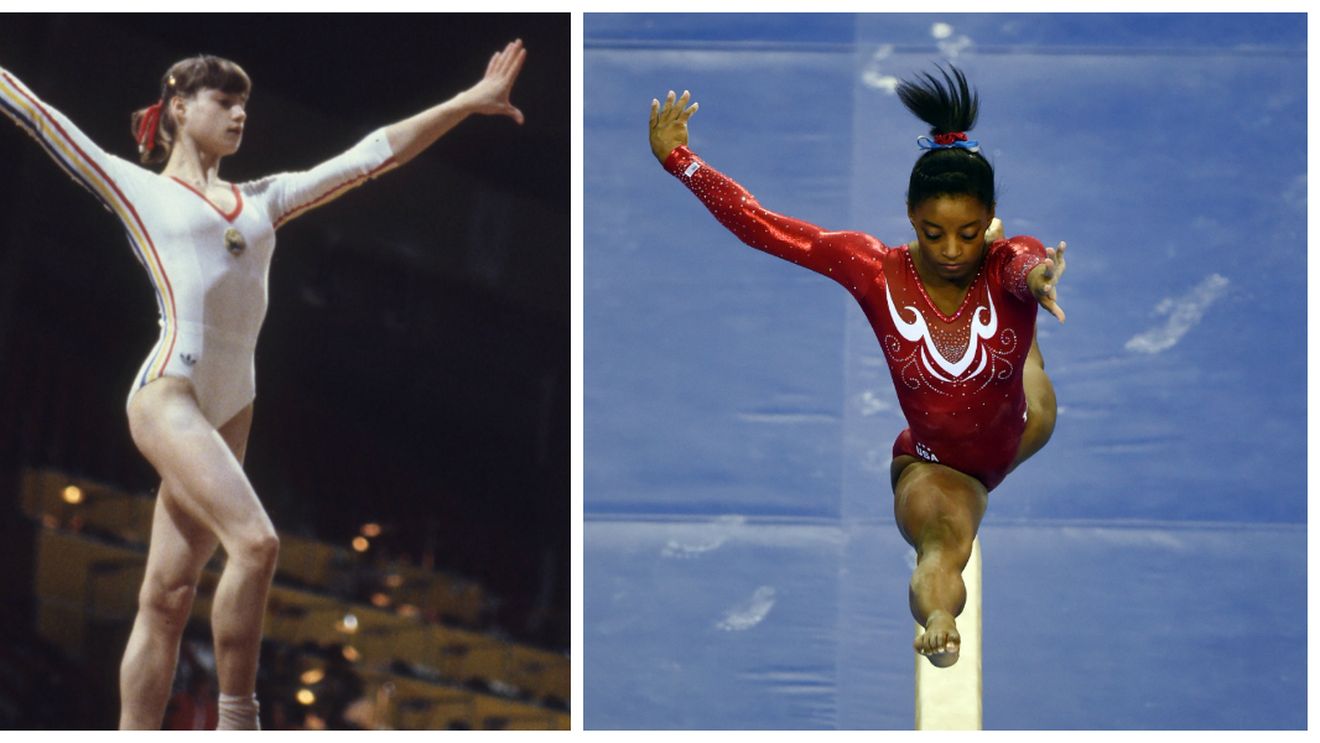 VIDEO | "FENOMENAL" vs "DOMINARE". Simone Biles și Nadia Comăneci și-au comentat împreună exercițiile care le-au adus aurul olimpic.
