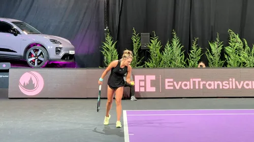 Surpriză la Transylvania Open! Sub privirile Simonei Halep, Jaqueline Cristian a fost eliminată în primul tur de o jucătoare venită din calificări. România rămâne cu o singură reprezentantă pe tabloul de simplu