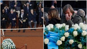 Scenele petrecute la înmormântarea lui Nicola Pietrangeli, după ce Ion Țiriac nu a putut ajunge! Ilie Năstase, în uniformă de general, l-a condus pe ultimul drum pe legendarul tenismen. FOTO