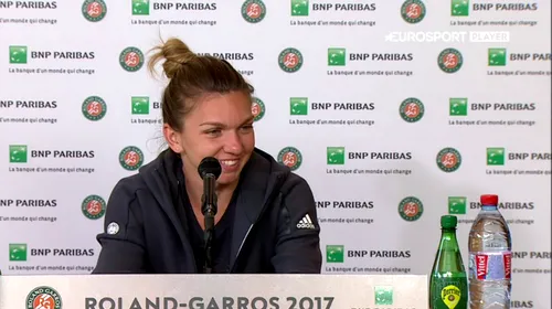 „I-am spus lui Ion Țiriac să nu mă lovească, pentru că se uită toată lumea la noi!” Simona Halep a făcut show la conferința de presă după calificarea senzațională de la Roland Garros :)