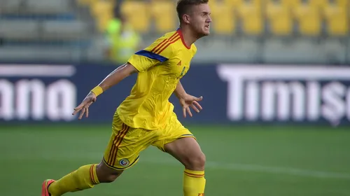 George Pușcaș a fost omul meciului. România U21 – Islanda U21 3-0. Cristi Dulca a debutat cu un succes convingător