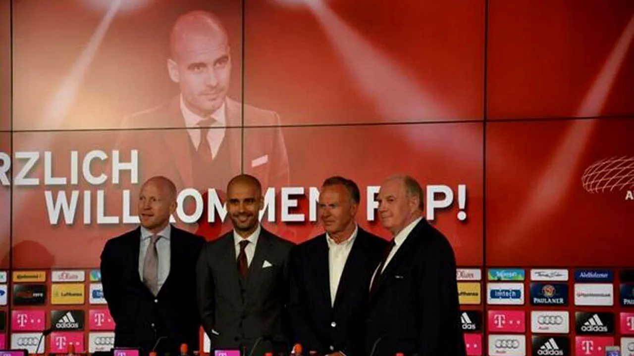 Guardiola a fost prezentat oficial la Bayern! Primele declarații oferite de Pep