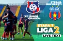 FC Bihor – Steaua se joacă ACUM, în debutul etapei a 7-a a Ligii 2. Matei înscrie după ce defensiva gazdelor e făcută șah-mat