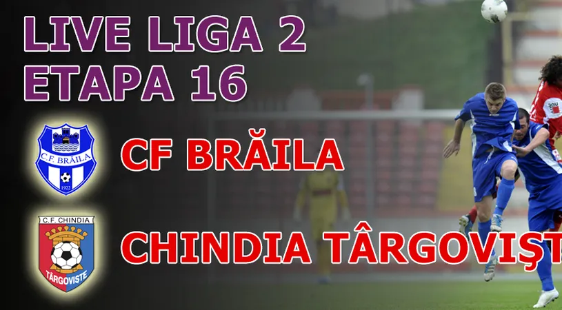 CF Brăila - Chindia 1-0!** Autogolul lui Rădoi duce gazdele pe prima poziție a Seriei I