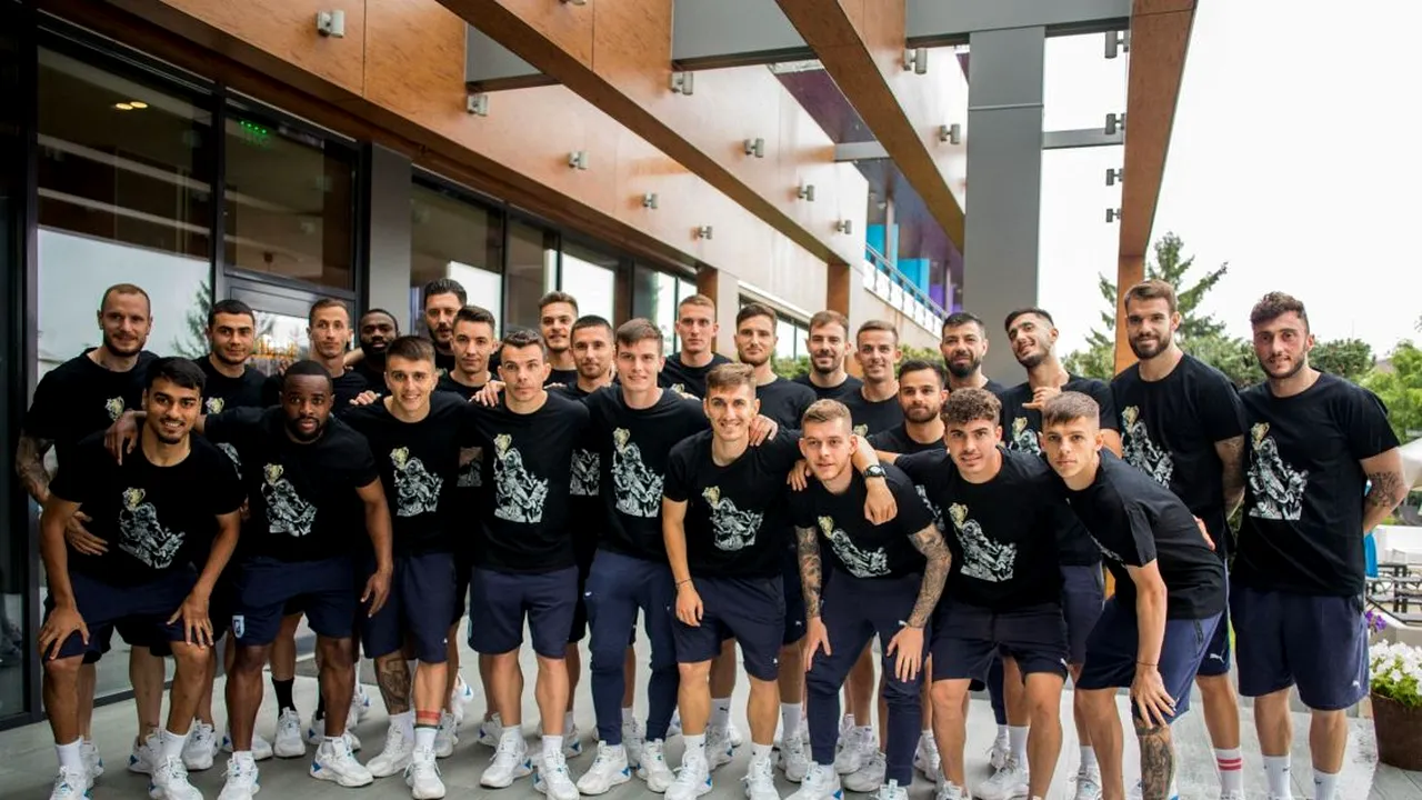 Jucătorii Craiovei au primit din partea fanilor tricouri speciale dedicate finalei Cupei României. Tema este una mitologică