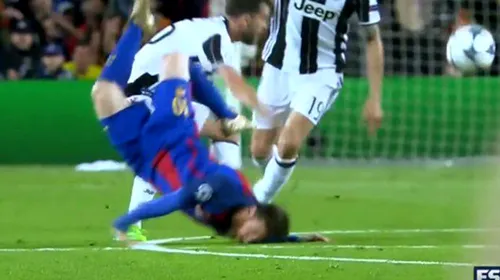 Momente delicate în meciul dintre Barcelona și Juventus: Messi a căzut îngrozitor | FOTO cu fața tumefiată a starului argentinian