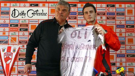 FOTO AMUZANT** Bărboianu i-a dedicat lui Olăroiu autogolul din finala Cupei României :)