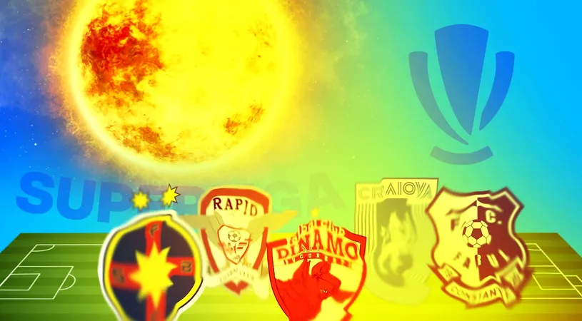 Țara arde și fotbalul se piaptănă! UTA - Rapid începe la 39 de grade Celsius! Prima etapă din Superliga e sub cod roșu de caniculă și într-un val de căldură fără precedent. „O situație asumată, ăsta e programul” vs „De la rupturi musculare la prăbușirea jucătorului pe teren”. EXCLUSIV