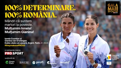 Ionela Cozmiuc și Gianina Van Gronigen, premiate la Gala Mari Sportivi ProSport 2024: „Eram hotărâtă să nu mă mai întorc în sport!”