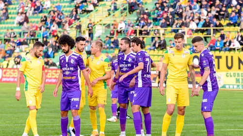 CS Mioveni – FC Botoșani, scor final 1-1, în etapa a 13-a din Liga 1. Trei bare, un penalty ratat și un gol, în ultimul sfert de oră