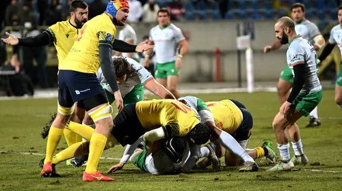 Naționala României de rugby, surclasată de reprezentativa Georgiei! Cât s-a terminat meciul