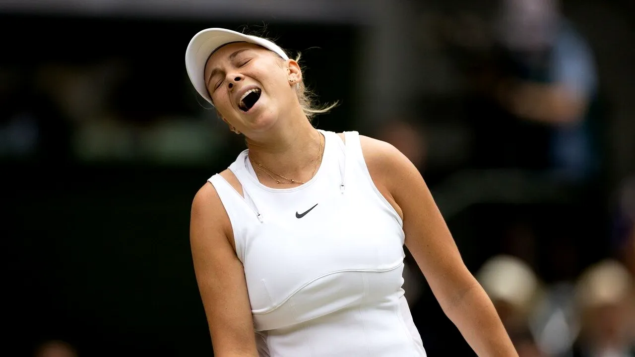 Amanda Anisimova, reacție sarcastică în timpul meciului cu Simona Halep de la Wimbledon: „Excelentă lovitură!