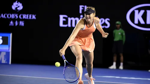 Maria Șarapova a obținut la Australian Open victoria cu numărul 600 din carieră! FOTO Imagini din timpul partidei cu Lauren Davis