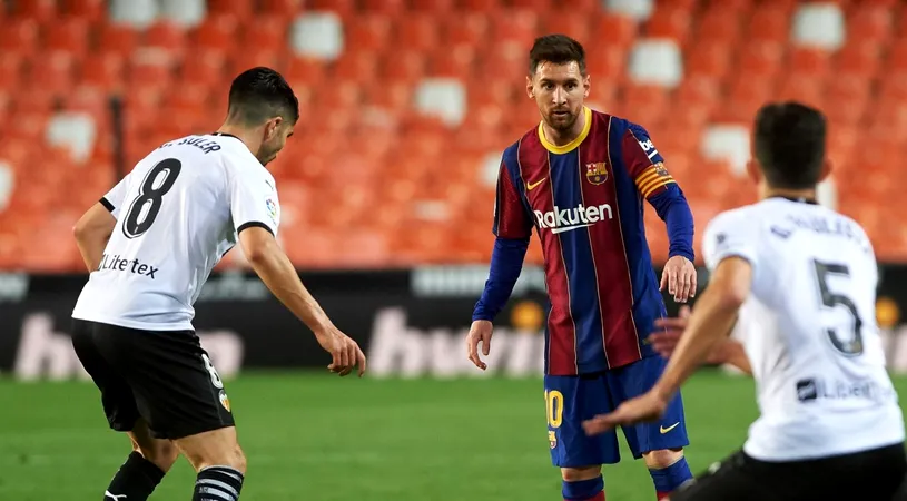 Lionel Messi, dublă senzațională! Barcelona câștigă cu Valencia și revine în lupta pentru titlu, după dezastrul cu Granada. Urmează derby-ul cu Atletico | VIDEO