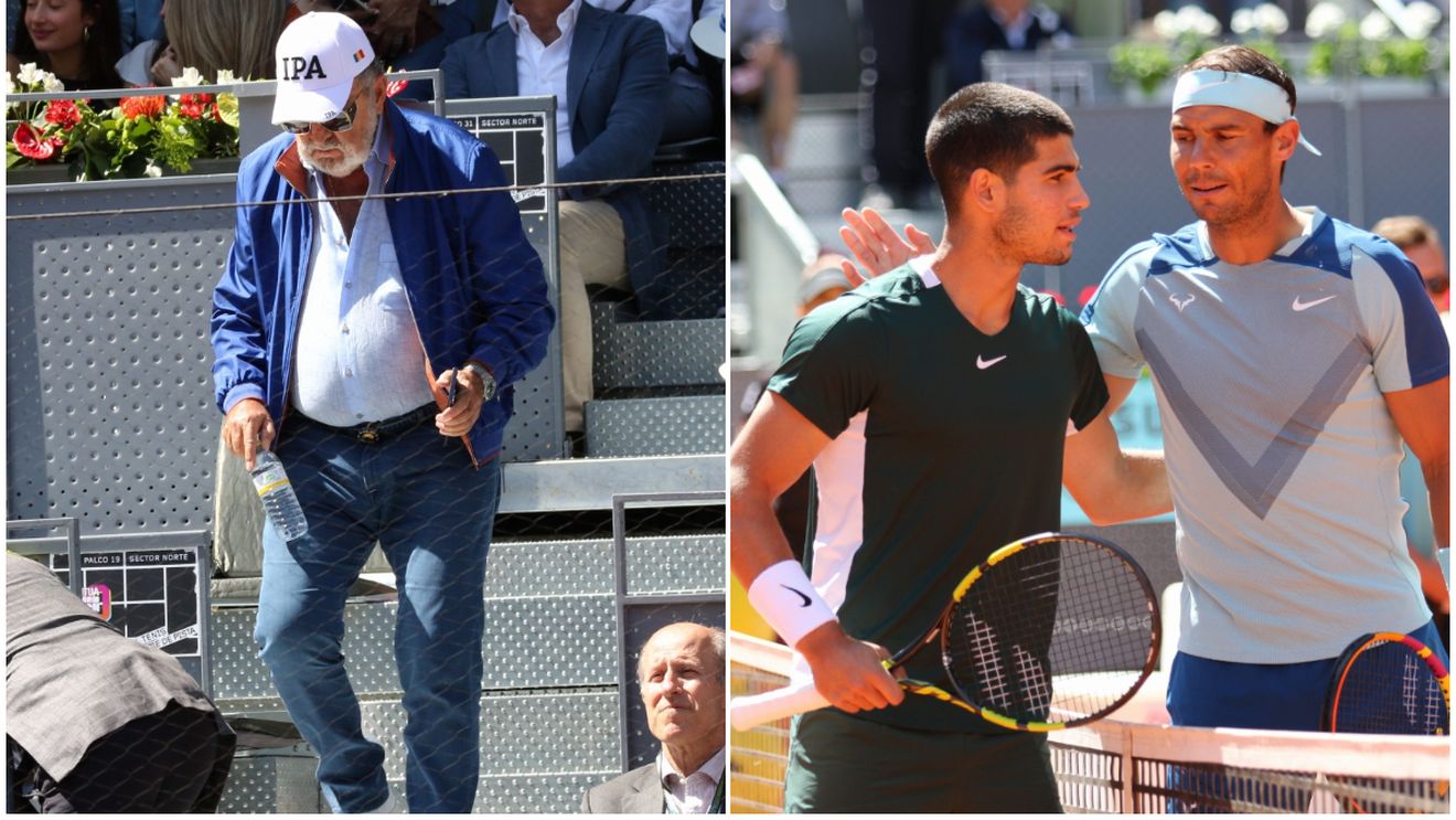 Ion Țiriac, cu tricolorul la purtător, în lojă cu Regele Spaniei la Madrid! Miliardarul român a făcut senzație la meciul Rafael Nadal - Carlos Alcaraz | FOTO EXCLUSIV