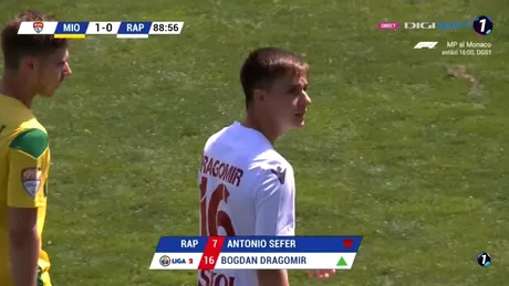 Nepotul lui Dumitru Dragomir a primit botezul Ligii 2. A debutat la Rapid în ultima etapă a play-off-ului